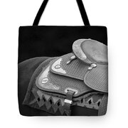 Western Art Navajo Silver And Basketweave In Black And White Tote Bag by Michelle Wrighton