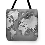 World Map Zona in Black and White Digital Art by Eleven Corners - Fine ...