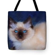 Zen Ragdoll Cat Tote Bag by Michelle Wrighton