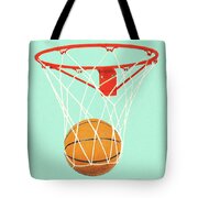 Basketball in a Basketball Hoop Wood Print by CSA Images - Pixels