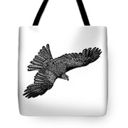 Flying Black Kite Tote Bag Flying Black Kite Tote Bag
