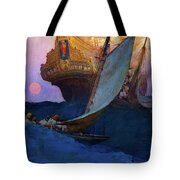 An Attack On A Galleon Pirates Painting By Howard Pyle - all galleon bag locationsrobloxwizard life youtube