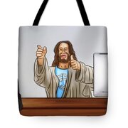 Jesus Brainstorming with Steve Jobs and Bill Gates - Tote Bag Product by Matthias Zegveld