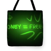 Money Equals Freedom - Tote Bag Product by Matthias Zegveld