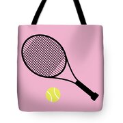 Pink Tennis Ball and Tennis Racket Digital Art by College Mascot Designs -  Pixels