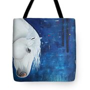 White Horses canvas painting, Angel white horse abstract painting ...