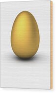 Golden Egg Between White Eggs by Bjorn Holland
