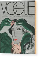 A Vintage Vogue Magazine Cover Of A Woman #14 by Eduardo Garcia Benito