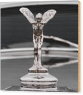 1938 Rolls Royce Hood Ornament Wood Print