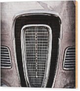1958 Edsel Pacer Grille Emblem - Hood Ornament Wood Print