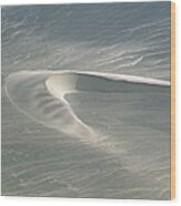 Aerial Of Barchan Dunes Skeleton Coast #1 Wood Print