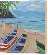 Aguadilla Crashboat Beach Wood Print