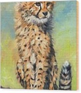 Cheetah Cub #1 Wood Print