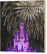 Magic Kingdom Cinderella Castle Wood Print