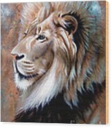 Copper King - Lion #1 Wood Print