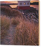 Coquille River Lighthouse #2 Wood Print