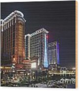 Cotai Strip Casino Resort Area Of Macau Macao China #1 Wood Print