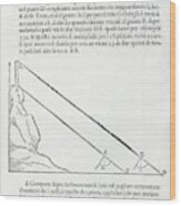 Galileo's Military Compass #1 Wood Print