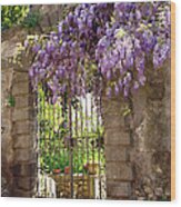 Garden Gate Wood Print