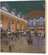 Interior Of Grand Central Station #1 Wood Print