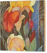 Irises #1 Wood Print