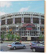 Jacobs Field - Cleveland Indians #1 Wood Print
