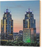 King And Queen Buildings Wood Print
