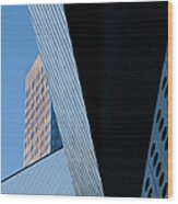 Las Vegas City Center Reflections And #1 Wood Print