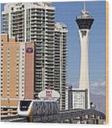 Las Vegas Monorail #1 Wood Print