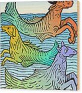 Legendary Sea Creatures 15th Century #2 Wood Print