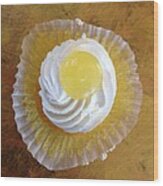 Lemon Cupcake #1 Wood Print