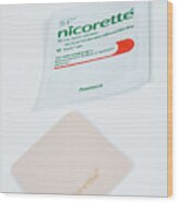 Nicorette Nicotine Patches #1 Wood Print