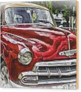 Old Car In Cuba #1 Wood Print