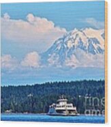 On Puget Sound - 2 Wood Print