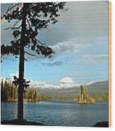 Oyama Lake - Kayaking #1 Wood Print