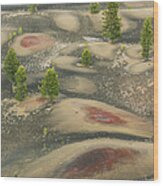 Painted Dunes Lassen Volcanic Np #1 Wood Print