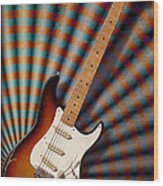 Radiant Strat Wood Print