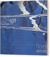 Reflections Blue #1 Wood Print