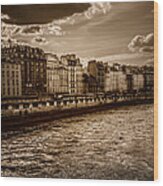 River Seine Paris #1 Wood Print