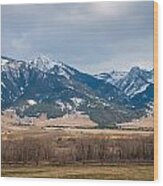 Rocky Mountains In Montana #1 Wood Print