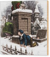 Seeing Santa Claus 1876 #1 Wood Print