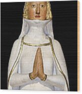 Statue Of Lady Praying #1 Wood Print