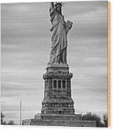 Statue Of Liberty Liberty Island New York City #1 Wood Print