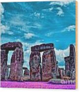 Stonehenge In The English County Of Wiltshire #1 Wood Print