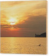 Sunset Over Trieste Bay #1 Wood Print
