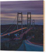Tacoma Narrows Bridge #1 Wood Print