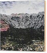 Telluride From The Air #2 Wood Print