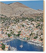 The Port Of Symi - Greece #1 Wood Print