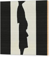 The Silhouette Of A Woman #1 Wood Print