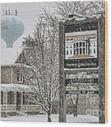 The Whitehouse Inn Sign 7034 #1 Wood Print